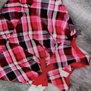 OshKosh B'gosh Pink Plaid Kids Blouse